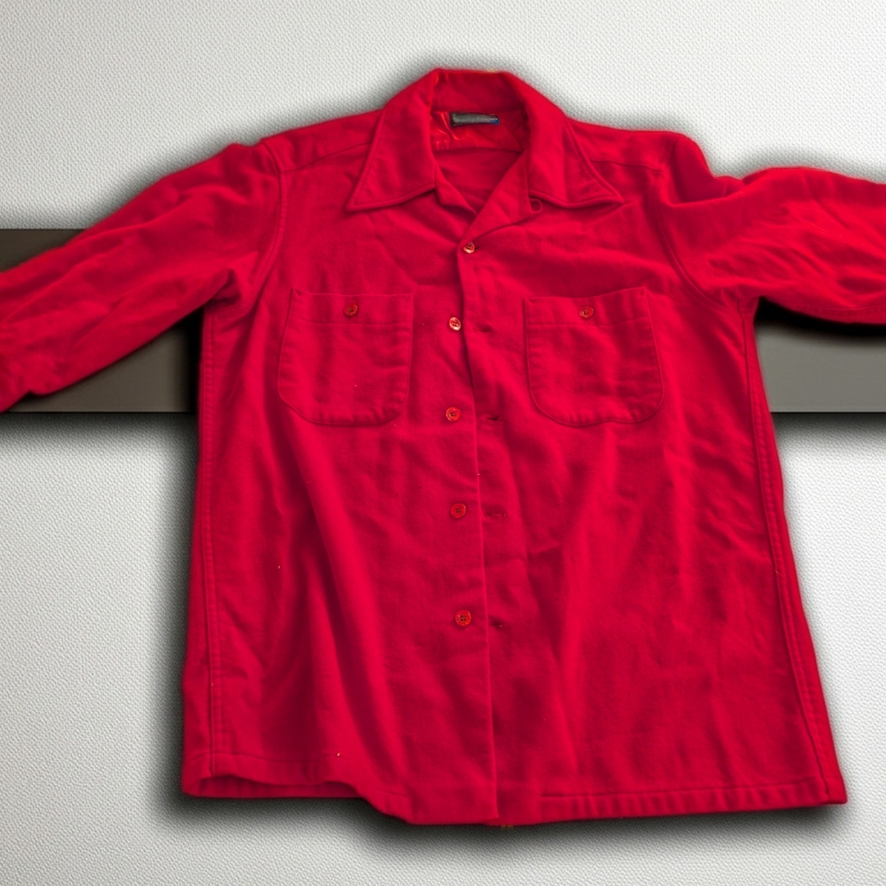 Vintage Red Pendleton Blazer Loop Collar Women's Medium M Excellent Condition